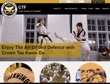 Tablet Screenshot of crowntaekwondo.co.uk